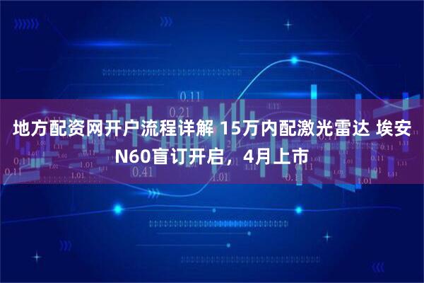 地方配资网开户流程详解 15万内配激光雷达 埃安N60盲订开启，4月上市